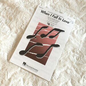 5/$25 'When I Fall In Love' Film Hit Vocal Arrangement Music Sheets